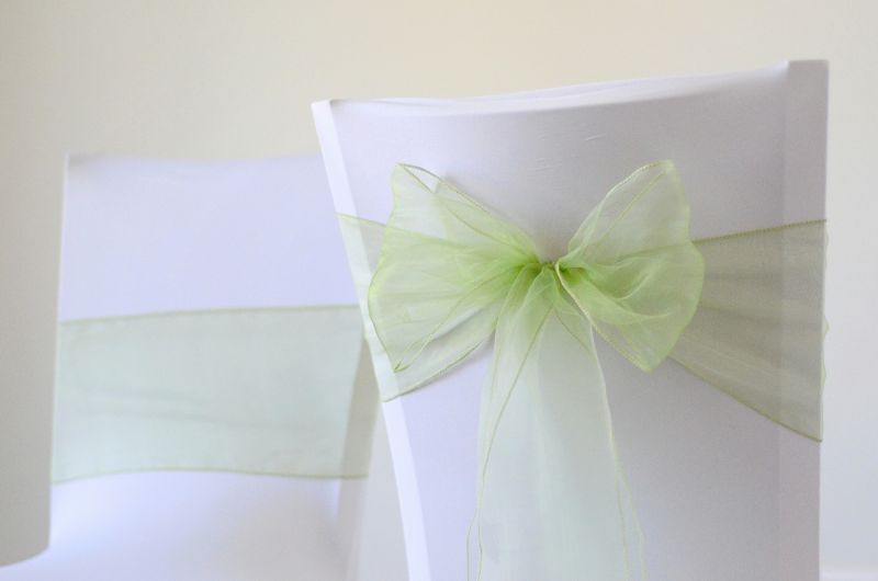  Mašle organzová zelená