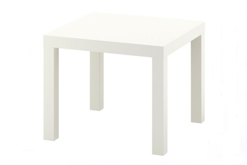 Odkládací stolek bílý