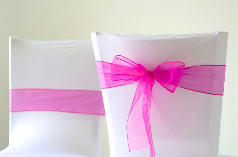  Mašle organzová fuxiová reflexní