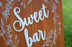Nápis Sweet bar